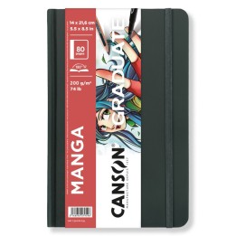 Canson Graduate Manga Sketchbook, 200 gsm (74 lb), 80 Sheets