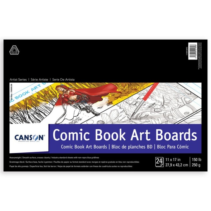 Canson Artist Series Comic Board, 24 Sheet, 11X17 inch, 1 Count