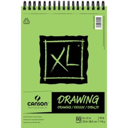 Canson XL Series Drawing Pad, Top Wire Binding, 60 Sheet, 9x12 inch, 1 Count