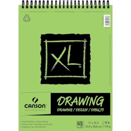 Canson XL Series Drawing Pad, Top Wire Binding, 60 Sheet, 11x14 inch, 1 Count