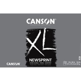 Canson XL Series Newsprint Pad, Foldover Binding, 100 Sheet, 24x36 inch, 1 Count