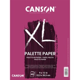 Canson XL Series Palette Pad, Foldover Binding, 40 Sheet, 9x12 inch, 1 Count