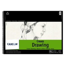 Canson Artist Series Drawing Pad, Top Wire Binding, 24 Sheet, 18x24 inch, 1 Count