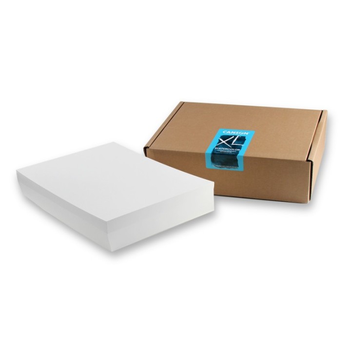 Canson XL Series Watercolor Sheet Bulk Pack, Midweight White Paper, 100 Sheet, 18.25x24.25 inch, 1 Count