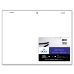 Canson Artist Series Acme Punched Animation 12 Frame Sheet Bulk Pack, 100 Sheet, 10.5x12.5 inch, 1 Count