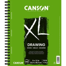 Canson XL Series Drawing Pad, Side Wire Binding, 60 Sheet, 9x12 inch, 1 Count