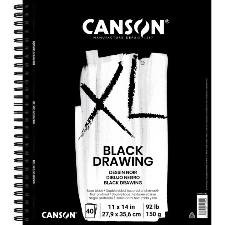 Canson XL Series Drawing Pad, Side Wire Binding, 10 Sheet, 11x14 inch, 1 Count