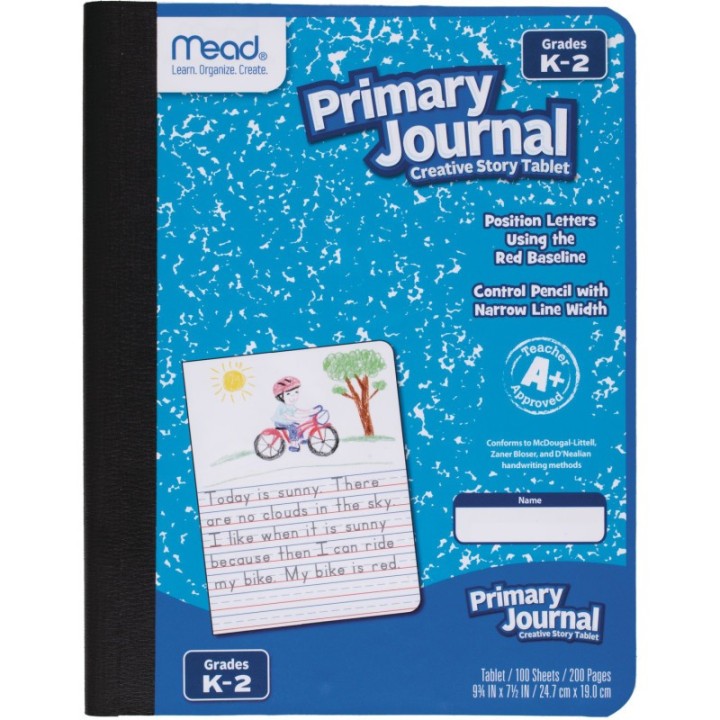Mead® Primary Journal Half Page Ruled, 100 Sheets