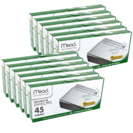Mead® Press-It Seal-It® Security Envelopes, #10, 45 Per Box, 12 Boxes