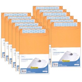 Mead® Press-It Seal-It® Envelopes, 9" x 12", 5 Per Box, 12 Boxes
