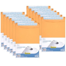 Mead® Press-It Seal-It® Envelopes, 10" x 13", 4 Per Box, 12 Boxes