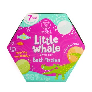 Little Whale Bath Co. Bath Fizzies, Pack of 7