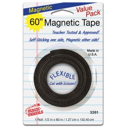 Magic-Mounts® Magnetic Tape, 1/2" x 60" Roll