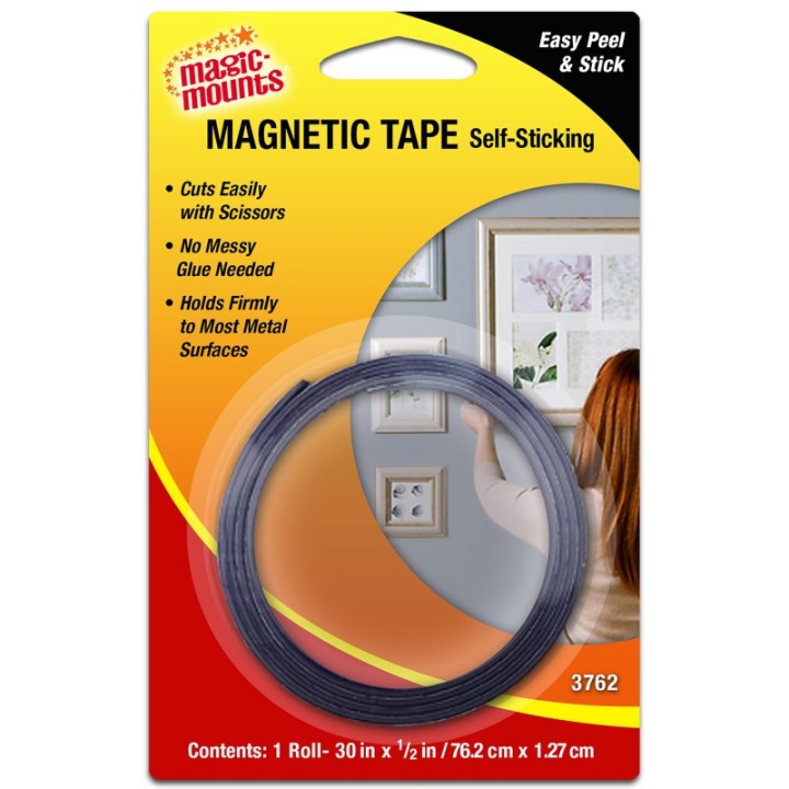Magic-Mounts® Magnetic Tape, 1/2" x 30" Roll