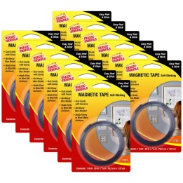 Magic-Mounts® Magnetic Tape, 1/2" x 30" Roll, Pack of 12
