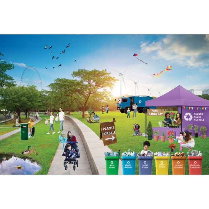 MOJO Earth Day Celebration at the Park Floor Puzzle