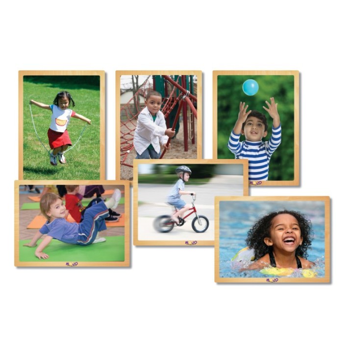 MOJO Kids in Motion Wooden 6-Puzzle Set
