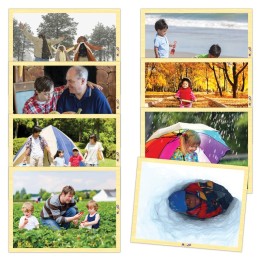 MOJO Change of Seasons Wooden 8-Puzzle Set