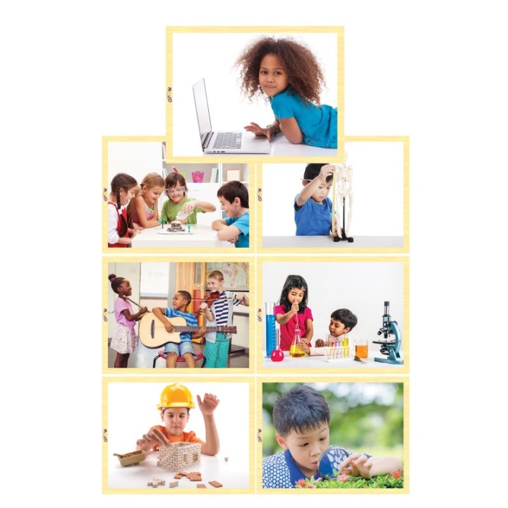 MOJO STEAM is Everything Wooden 7-Puzzle Set