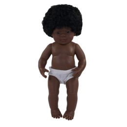 Miniland Anatomically Correct 15" Baby Doll, African-American Girl