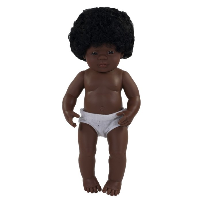 Miniland Anatomically Correct 15" Baby Doll, African-American Girl