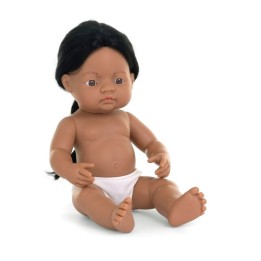 Miniland Anatomically Correct 15" Baby Doll, Native American Boy
