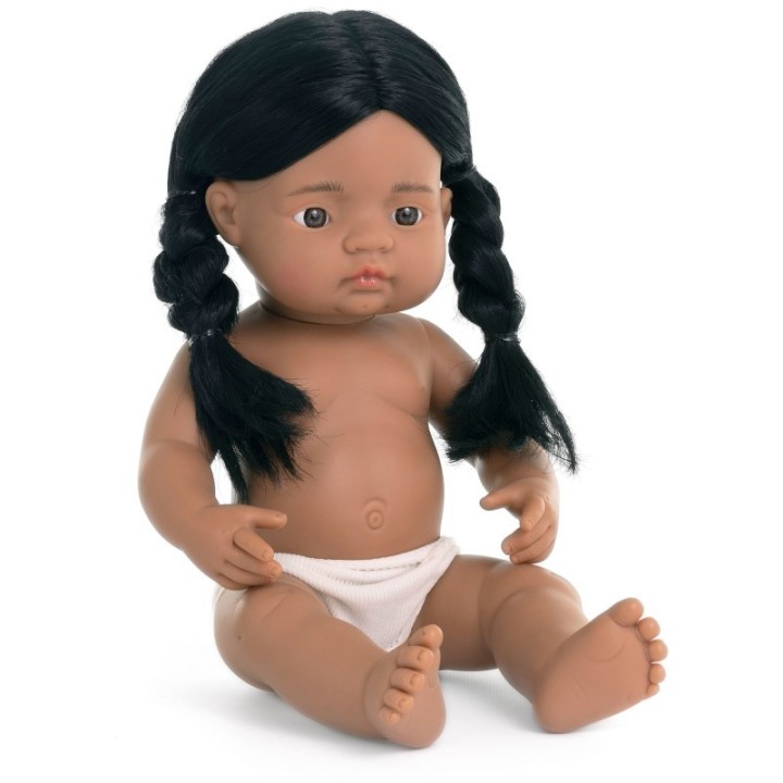 Miniland Anatomically Correct 15" Baby Doll, Native American Girl