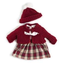 Miniland Doll Clothes, Cold Weather Dress Set