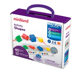 Miniland Activity Shapes, Giant Beads and Laces Set