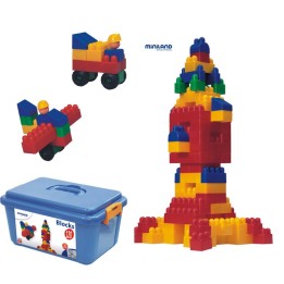 Miniland Plastic Interlocking Blocks, 120 Pieces