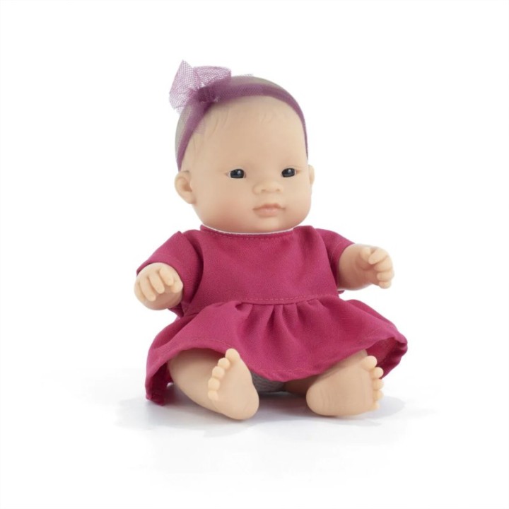 Miniland My Friends & Me Baby Doll, Asian Girl, 8-1/4" (Bag)