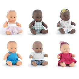 Miniland My Friends & Me Dolls, 8-1/4" Dressed, Set Of 6