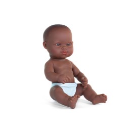Miniland Baby Doll African Girl with Down Syndrome, 12-5/8"