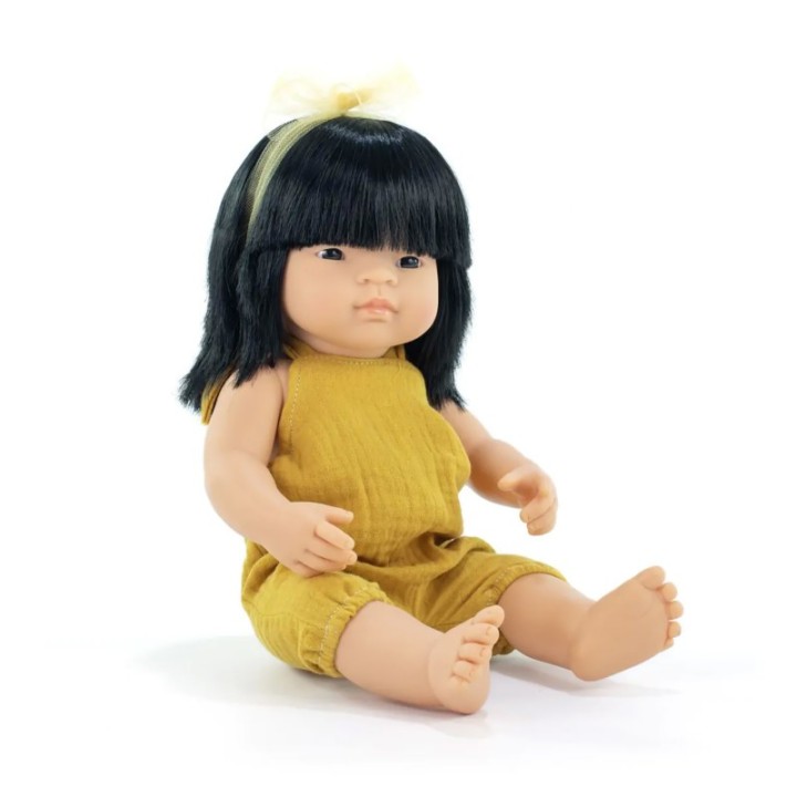 Miniland My Friends & Me Baby Doll, Asian Girl, 15", Boxed