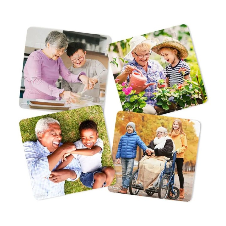 Miniland Grandparents Puzzles, Set of 4