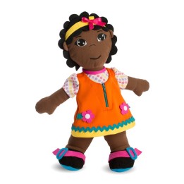 Miniland Multicultural Fastening Dolls, African Girl