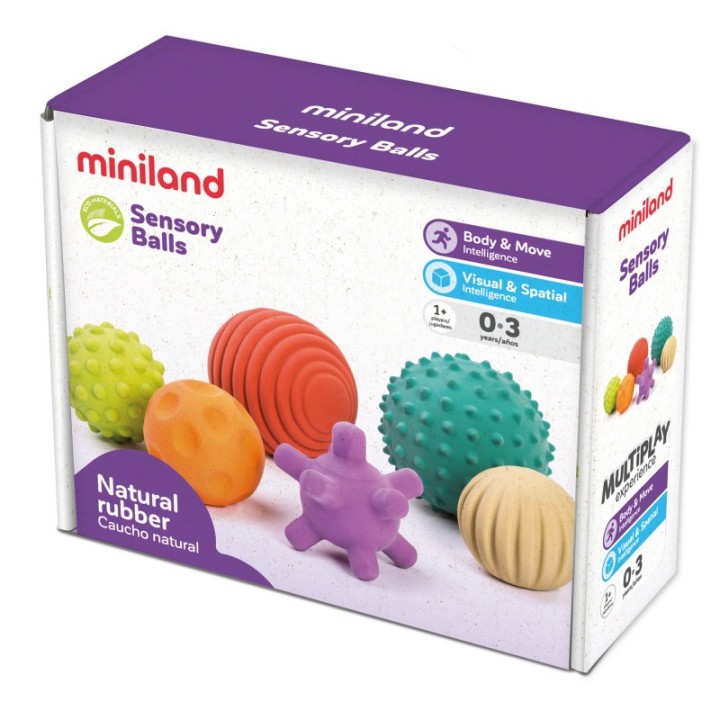 Miniland Sensory Balls, Set of 6