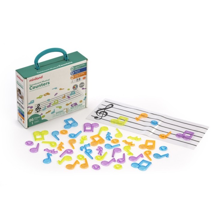 Miniland Translucent Musical Counters