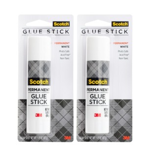 Scotch® Acid-Free Craft Glue Stick, 1.41 oz, Pack of 2