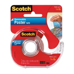 Scotch® Removable Poster Tape with Dispenser, 3/4" x 150"