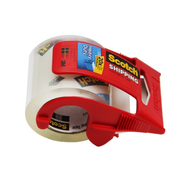 Scotch® Super Strength Sure Start Packaging Tape w/Dispenser, 2" x 800"