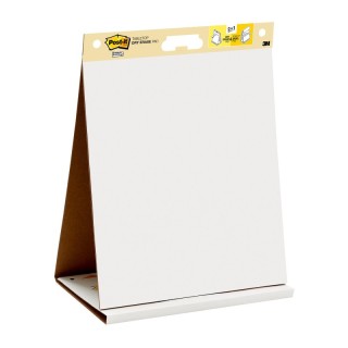 Post-it® Super Sticky Tabletop Easel Pad with Dry Erase Surface, 20 Sheets, 20" x 23", White