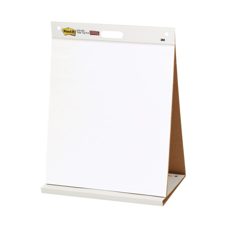 Post-it® Tabletop Easel Pad, 20 in x 23 in, White, 20 Sheets/Pad