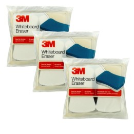 3M® Whiteboard Eraser Pads, 2 Per Pack, 3 Packs