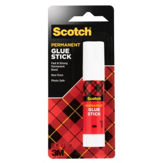 Scotch® Permanent Glue Stick, White, .45 oz.