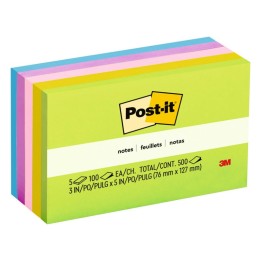 Post-it® Notes, 3 in x 5 in, Floral Fantasy, 5 Pads