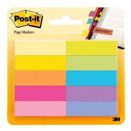 Post-it® Page Markers, 50 Sheets/Pad, 10 Pads/Pack