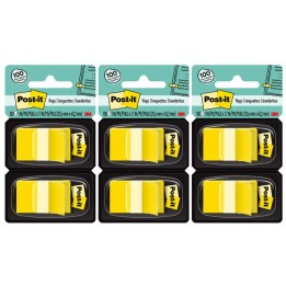 Post-it® Flags - Yellow, 50/Dispenser, 2 Dispenser/Pack, 3 Packs