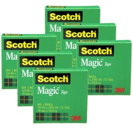 Scotch® Magic™ Tape Refill Rolls, 3/4" x 1296" Per Roll, 6 Rolls