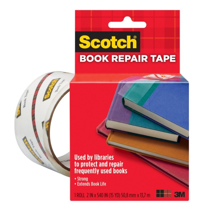 Scotch® Book Tape, 2 in x 15 yd Roll